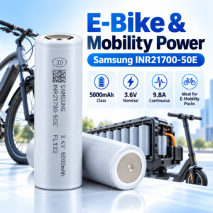 三星 50E 21700 5000mAh 2C 9.8A 电池