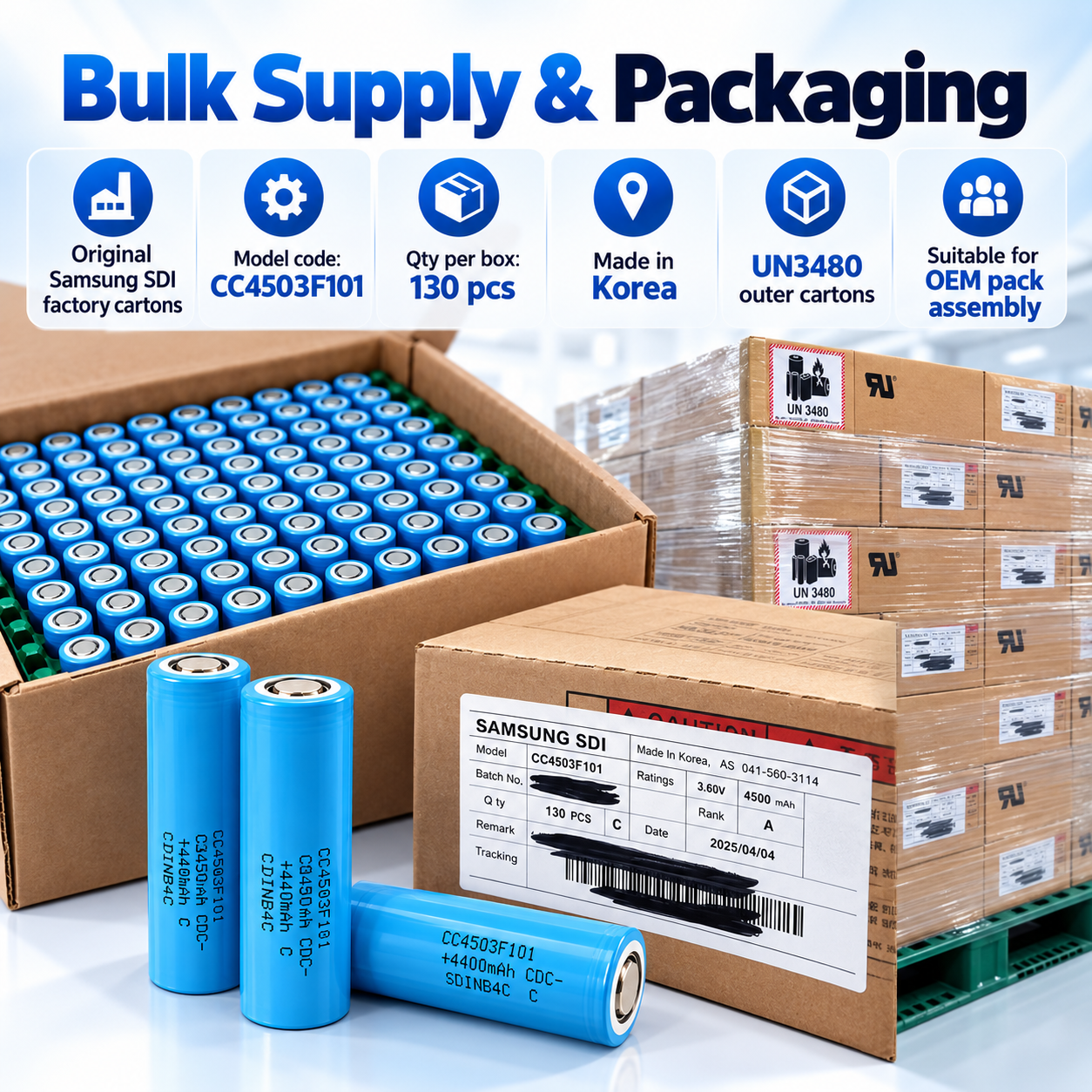 Samsung 45T 21700 4500mAh 10C 50A Battery - 图片 6