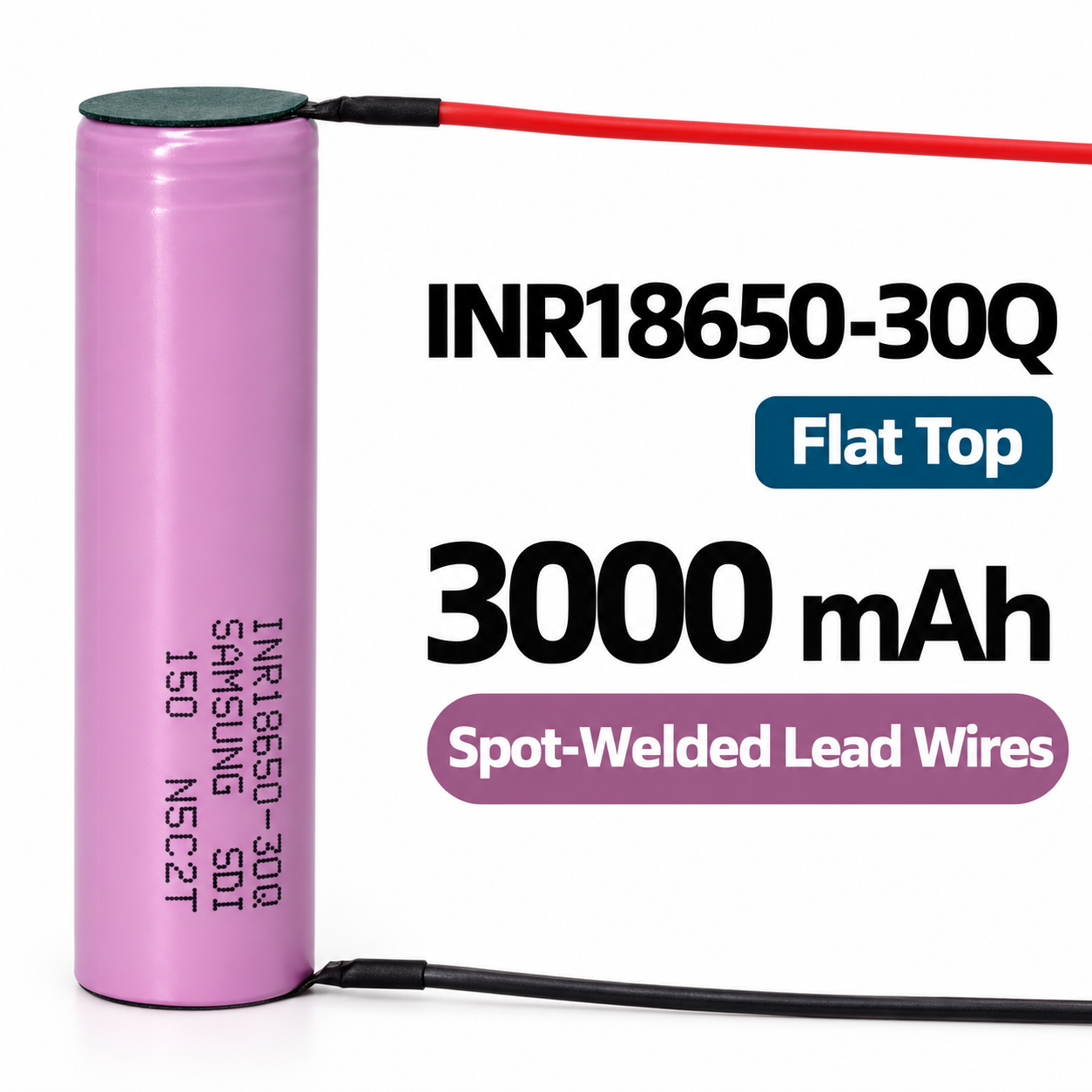 Samsung 30Q 18650 3000mAh 5C 15A Battery - 图片 6