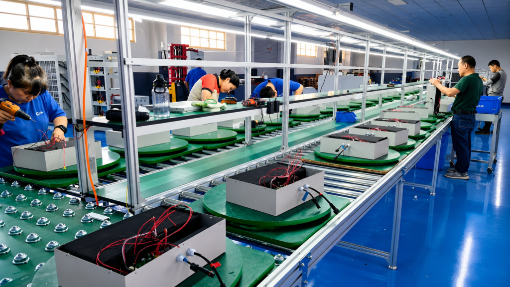 Cell matching and battery pack assembly workstations at MIBANG POWER