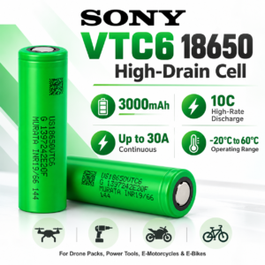 索尼/村田 VTC6 18650 3000mAh 10C 30A 电池