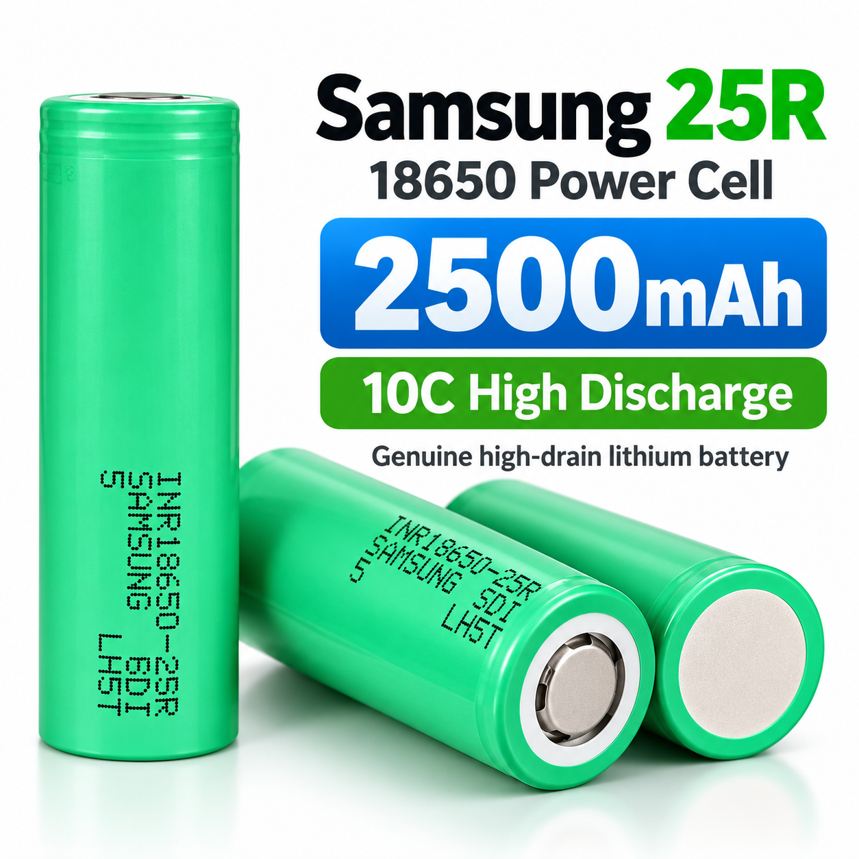 Samsung 25R 18650 2500mAh 10C 20A Battery - 图片 6