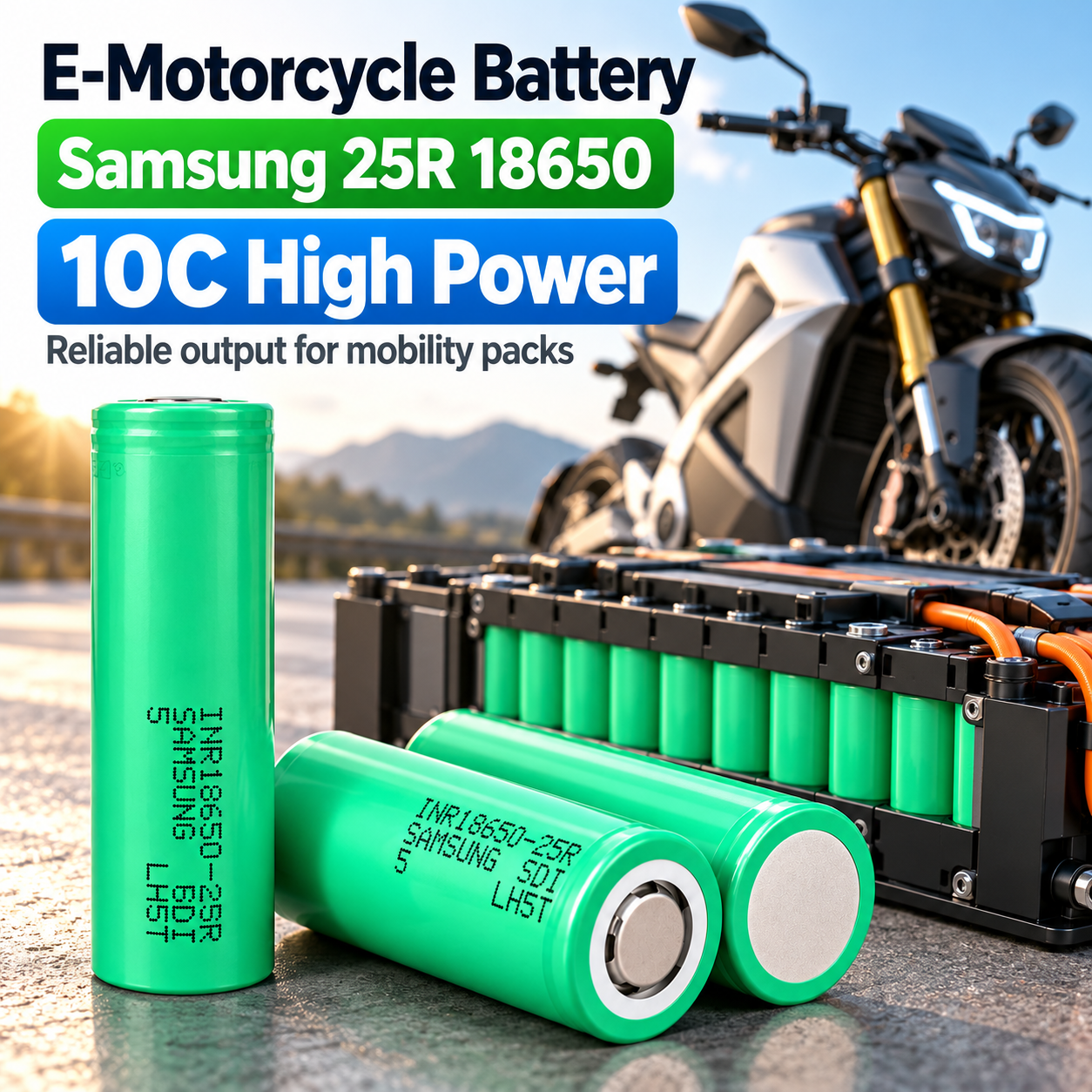 Samsung 25R 18650 2500mAh 10C 20A Battery - 图片 2