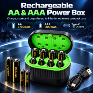 AA/AAA Rechargeable Lithium Battery / Battery Compartment